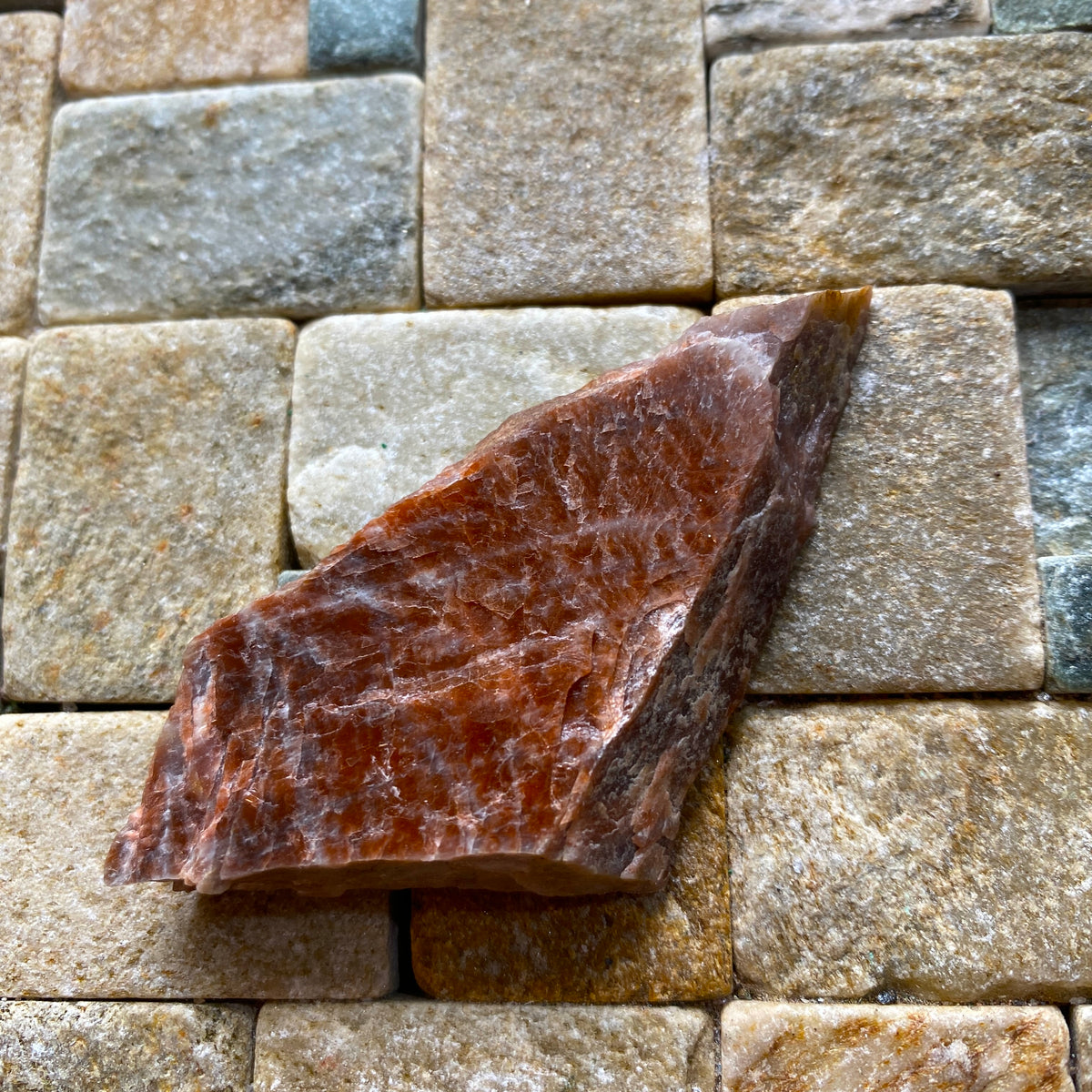SUNSTONE [OLIGOCLASE] : BJORDAN SUNSTONE QUARRY, BAMBLE, TELEMARK, NORWAY. 24g MF5339