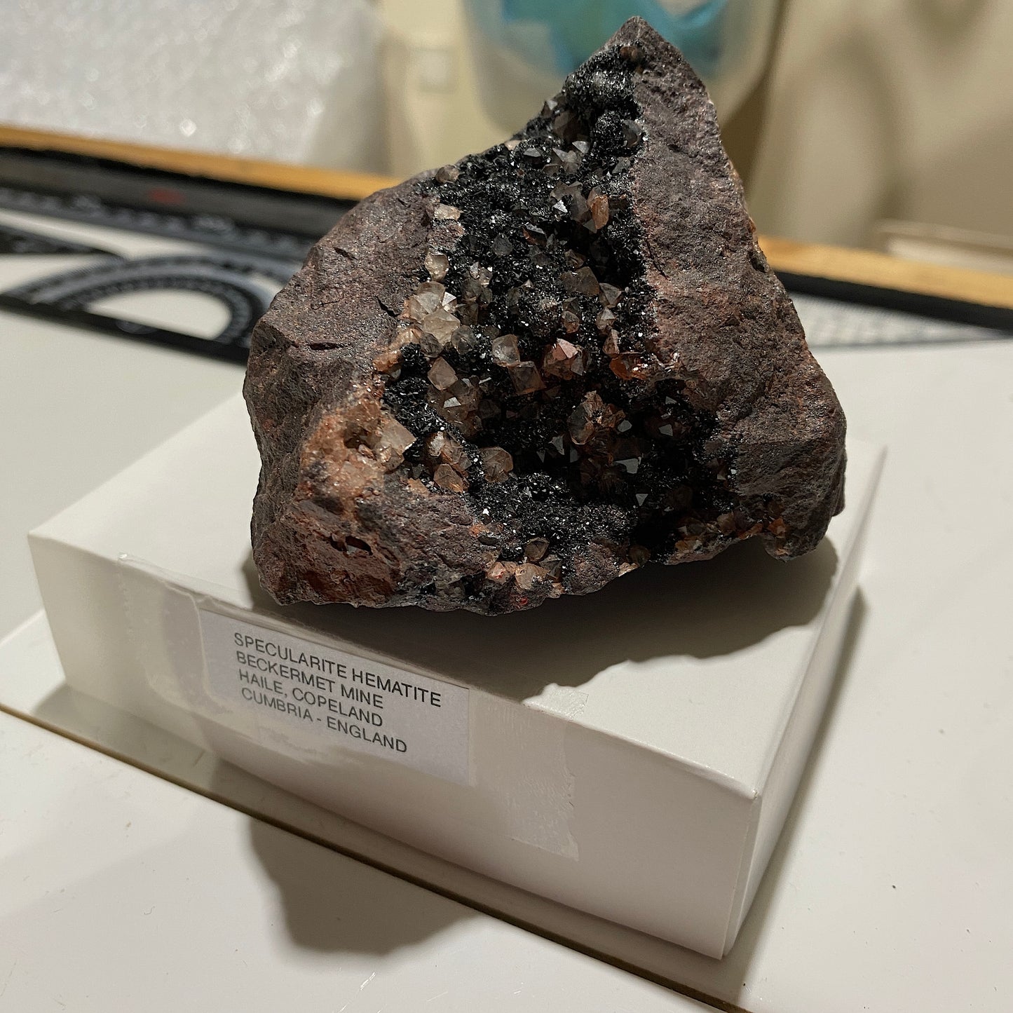 SPECULARITE HEMATITE : BECKERMET MINE, HAILE, CUMBRIA, ENGLAND 468g MF4617