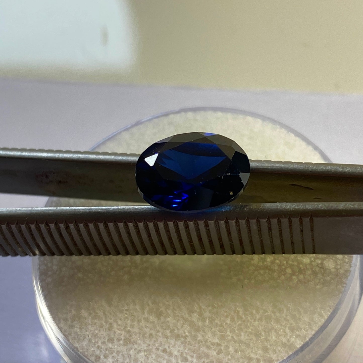 SAPPHIRE CORUNDUM LABORATORY GROWN - 4.50Ct. JAPAN. MFG9273