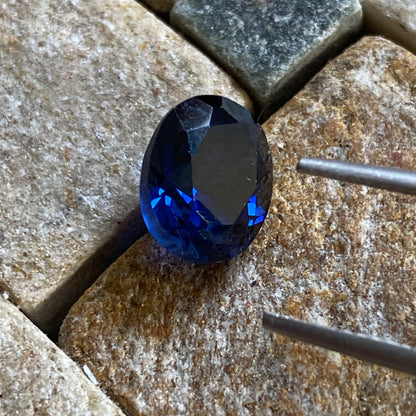 SAPPHIRE CORUNDUM LABORATORY GROWN - 4.50Ct. JAPAN. MFG9273