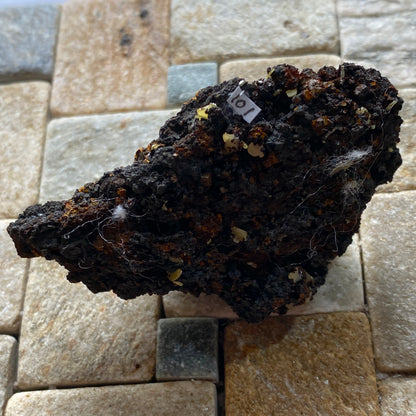 WULFENITE ON LIMONITE : PJIELA MINE, MAPIMI, DURANGO, MEXICO 28g MF5341