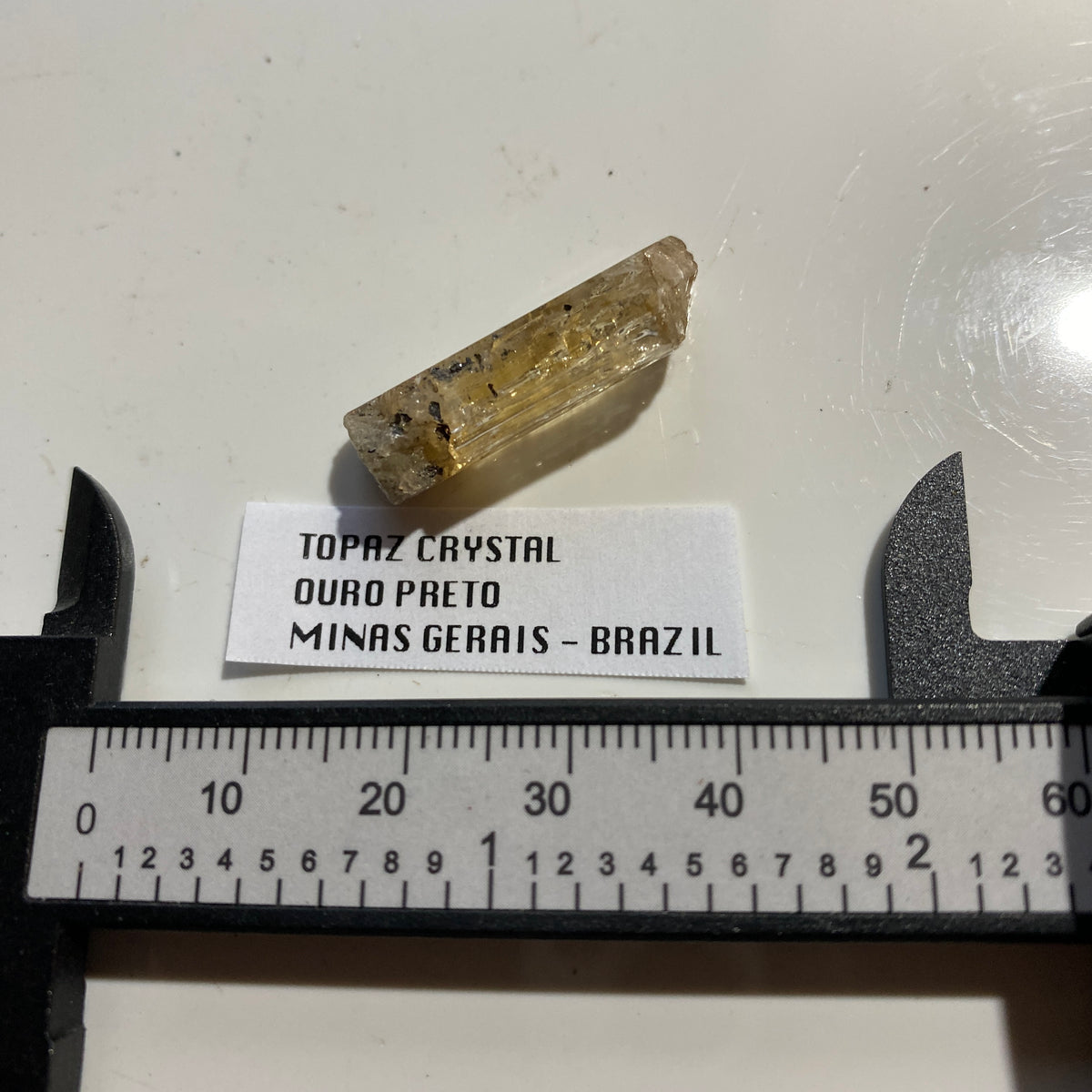 TOPAZ CRYSTAL : OURO PRETO, MINAS GERAIS, BRAZIL  21.30Ct. MF5343