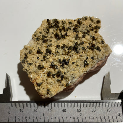 CHALCOPYRITE/DOLOMITE/BARYTES: DREISLER MINE, SAVERLAND, GERMANY. 143g MF4677