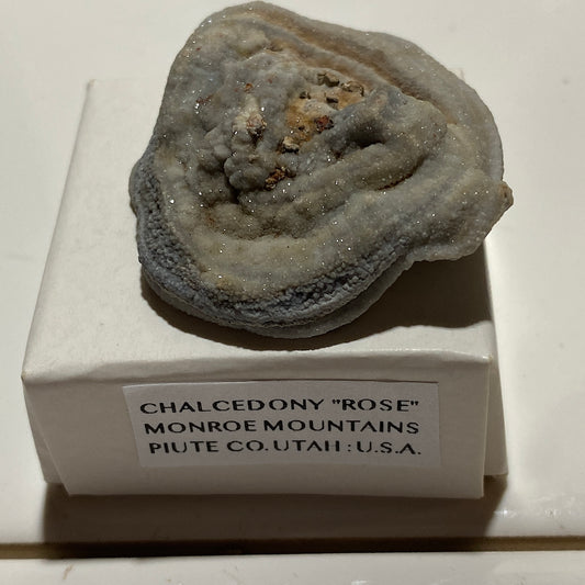 CHALCEDONY "ROSE" : MONROE MOUNTAINS, PIUTE COUNTY, UTAH, U.S.A.  11g. MF5344