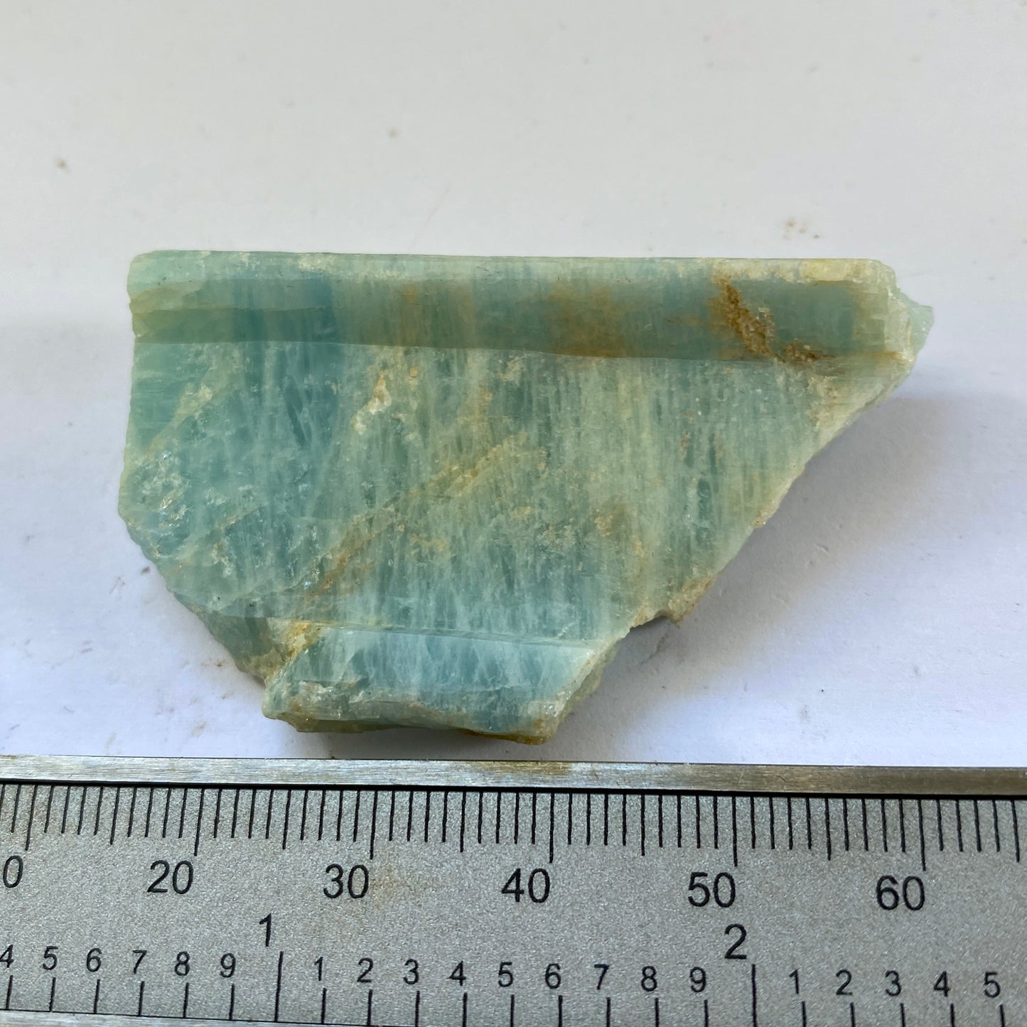 AQUAMARINE BERYL DRILL CORE SPECIMEN - SHIGAR, PAKISTAN. 19g MF3743