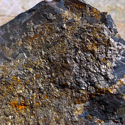 CHALCOPYRITE ON SLATE : CWM-Y-LLAN MINE, SNOWDONIA, WALES. 303g MF4664