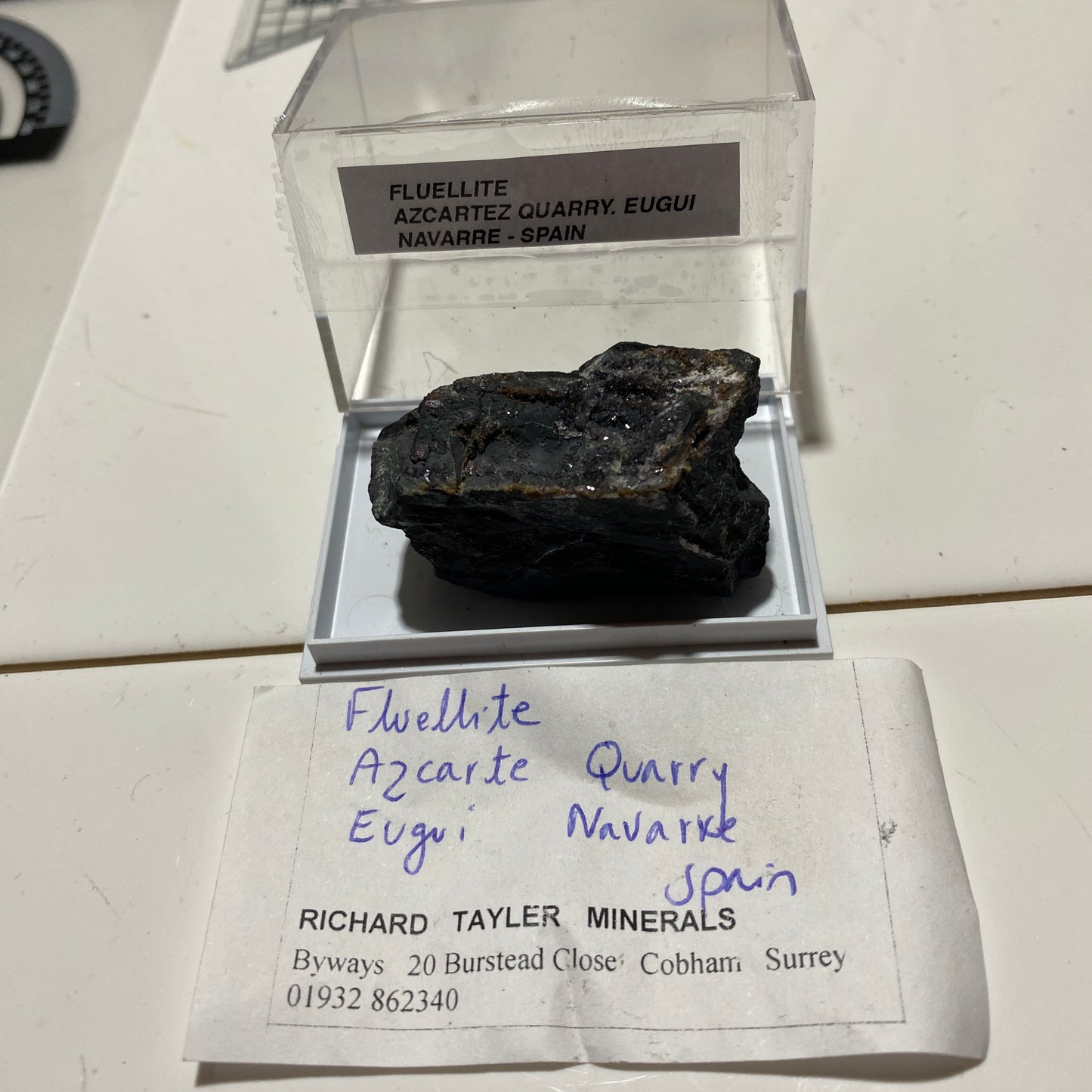 FLUELLITE/METAVARISCITE ON MATRIX : AZCARTE QUARRY, SPAIN 31g MF4684