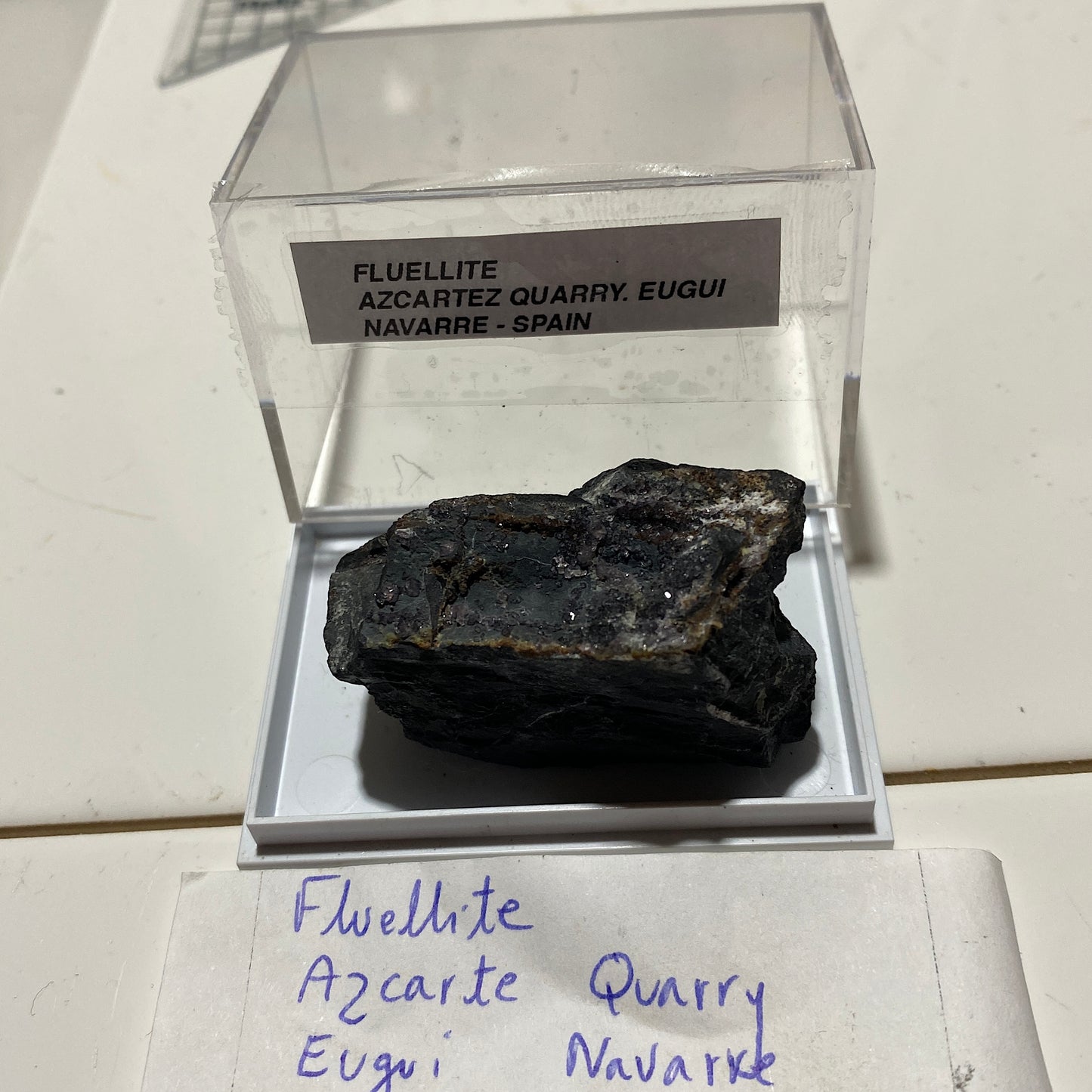 FLUELLITE/METAVARISCITE ON MATRIX : AZCARTE QUARRY, SPAIN 31g MF4684