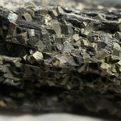 PYRITE IN SLATE : PENRHYN SLATE QUARRY, LLANDYGAI, WALES 120g MF4665
