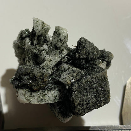 RUTILE/CHLORITE/ALBITE EXQUISITE SPECIMEN : SEEBACH VALLEY, AUSTRIA 30g MF4679