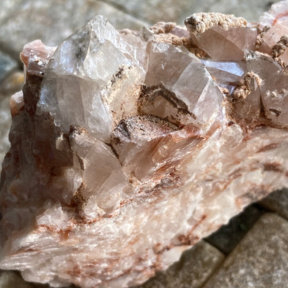 COCKSCOMB BARITE ON CALCITE HAMPSTEAD FARM QUARRY, ENGLAND 78g MF1452