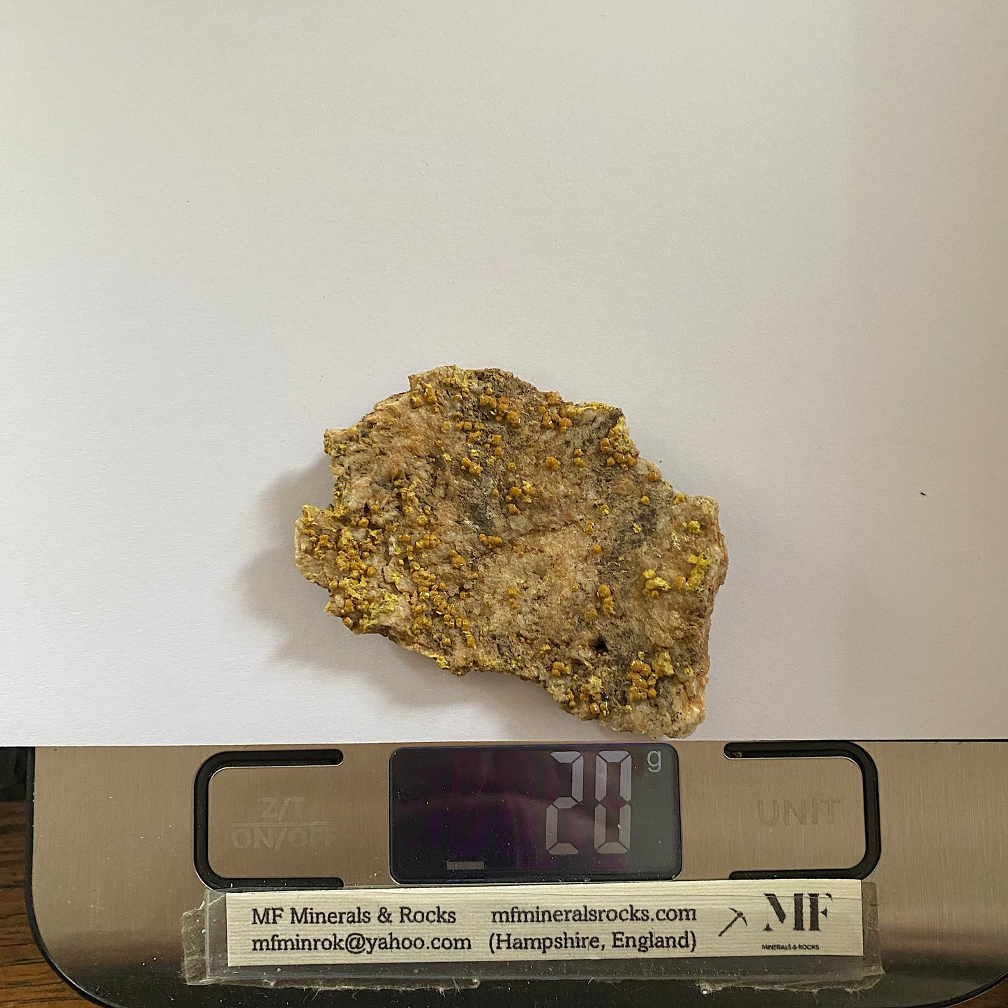 CAMPYLITE [MIMETITE] - DRY GILL MINE, CALDBECK, CUMBRIA 19g MF647