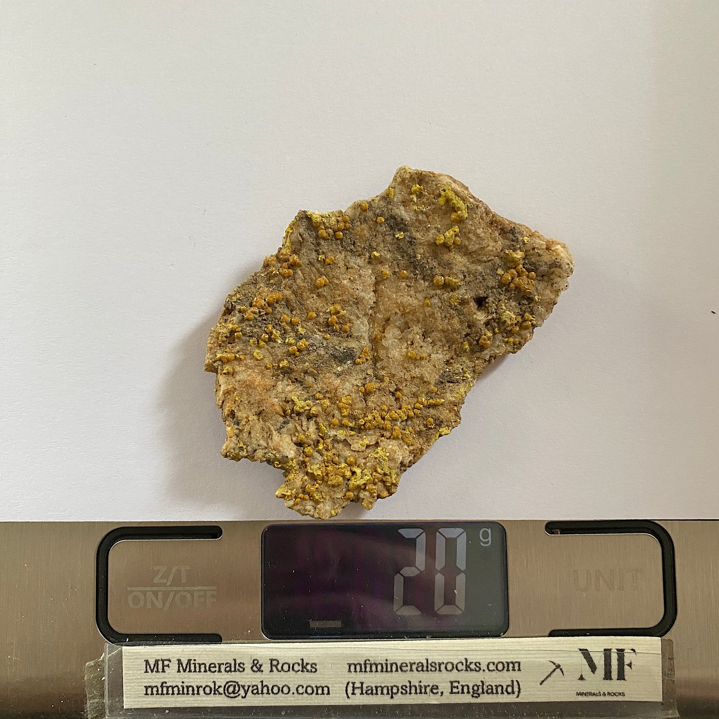 CAMPYLITE [MIMETITE] - DRY GILL MINE, CALDBECK, CUMBRIA 19g MF647