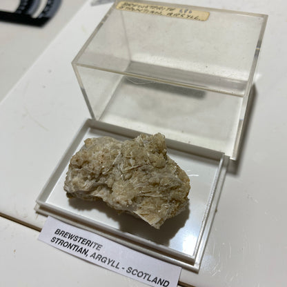 BREWSTERITE : CLASHGORM MINE, STRONTIAN, ARGYL, SCOTLAND 26g MF4678