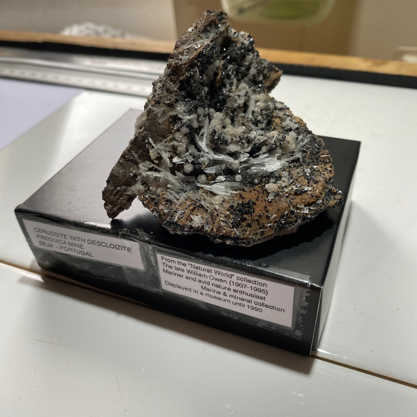 CERUSSITE WITH DESCLOZITE [ETC] - PREGUICA MINE, BEJA, PORTUGAL 192g MF665