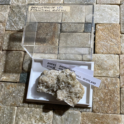 BREWSTERITE : CLASHGORM MINE, STRONTIAN, ARGYL, SCOTLAND 26g MF4678
