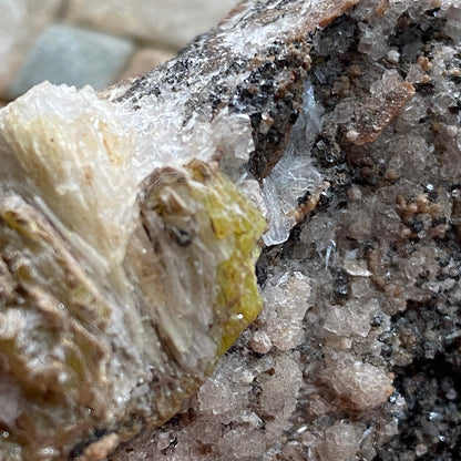 CERUSSITE WITH DESCLOZITE [ETC] - PREGUICA MINE, BEJA, PORTUGAL 192g MF665