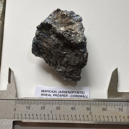 MISPICKEL [ARSENOPYRITE] : WHEAL PROSPER, ST HILARY, CORNWALL, ENGLAND  77g MF5363