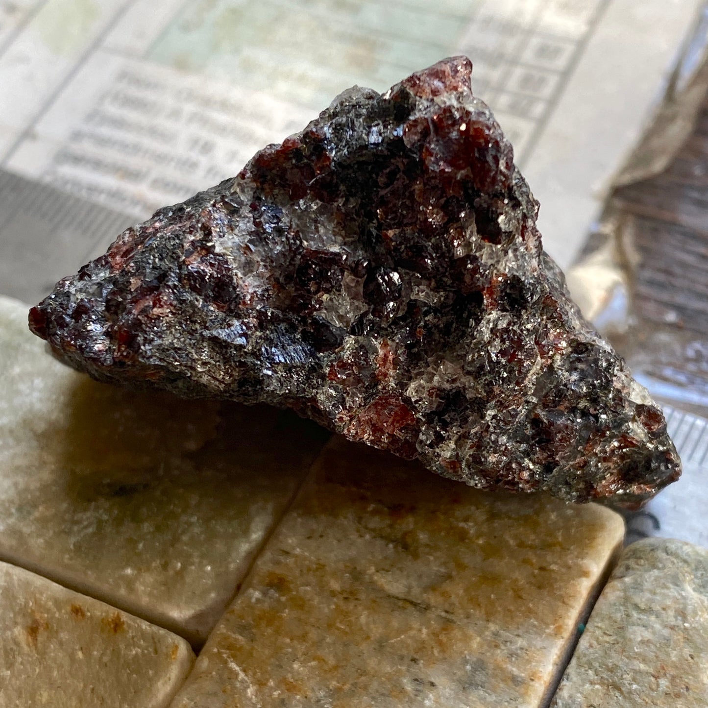 GARNET AMPHIBOLITE FROM EPTELAND, NORWAY 76g MF1456