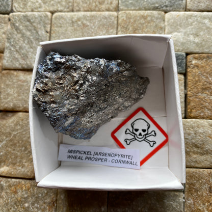 MISPICKEL [ARSENOPYRITE] : WHEAL PROSPER, ST HILARY, CORNWALL, ENGLAND  77g MF5363
