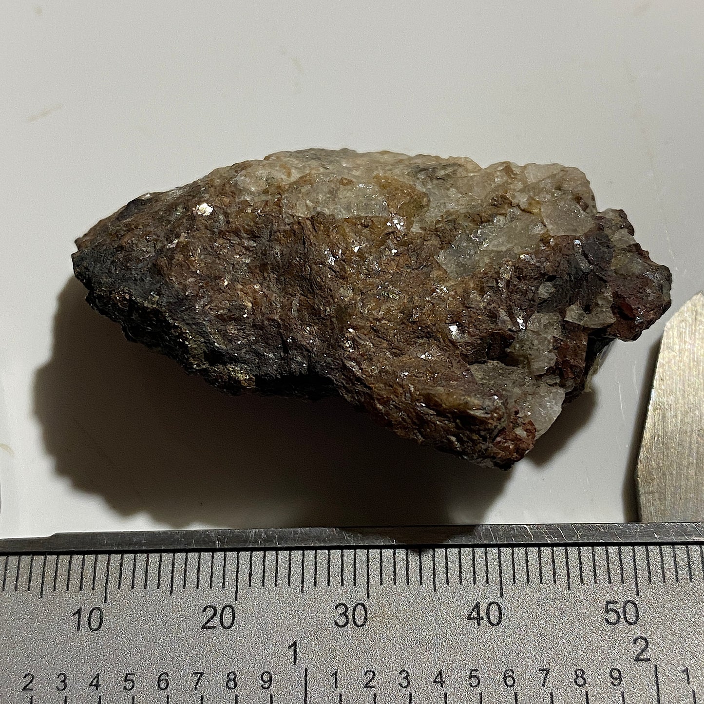 FLUORITE/GALENA ETC : WHEAL RAY, ST IVE, CORNWALL 39g MF4674