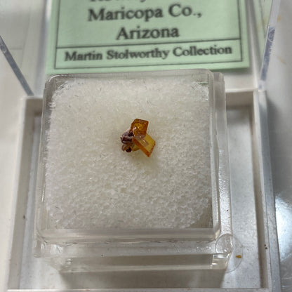 WULFENITE SEMI-MICRO SPECIMEN - ROWLEY MINE, ARIZONA,  U.S.A.  0.40Ct MF650