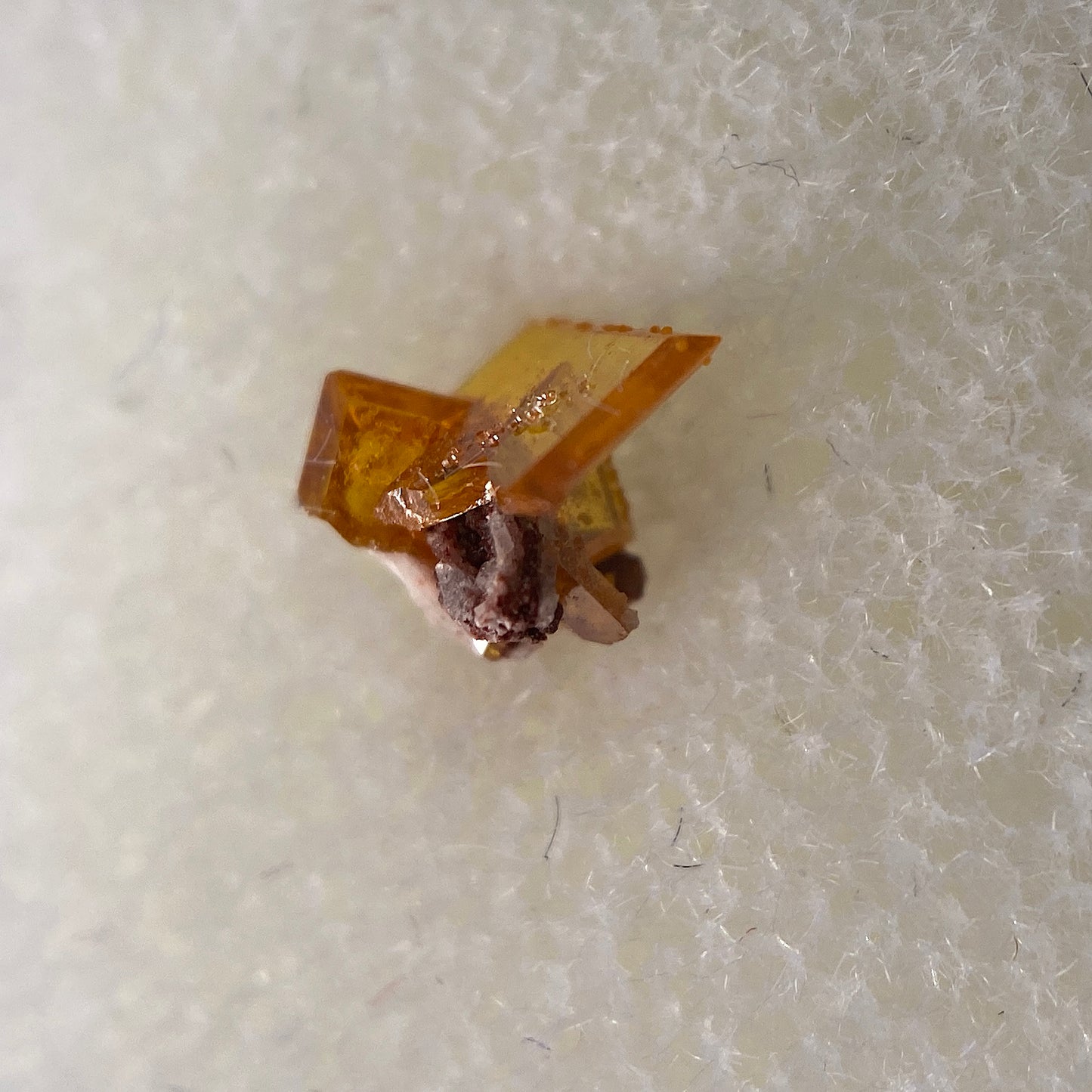 WULFENITE SEMI-MICRO SPECIMEN - ROWLEY MINE, ARIZONA,  U.S.A.  0.40Ct MF650