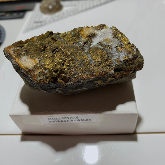 CHALCOPYRITE : SNOWDONIA, WALES. U.K. 132g. MF4669
