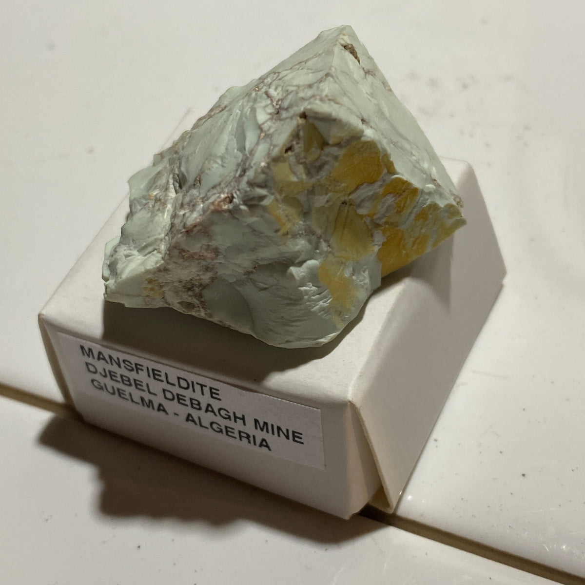 MANSFIELDITE RARE SPECIMEN : DJEBEL DEBAGH MINE, GUELMA, ALGERIA  35g MF5359