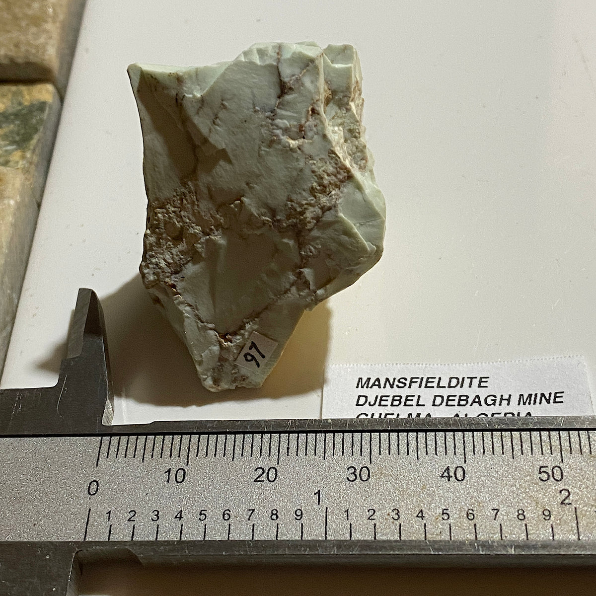 MANSFIELDITE RARE SPECIMEN : DJEBEL DEBAGH MINE, GUELMA, ALGERIA  35g MF5359