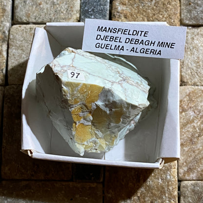 MANSFIELDITE RARE SPECIMEN : DJEBEL DEBAGH MINE, GUELMA, ALGERIA  35g MF5359