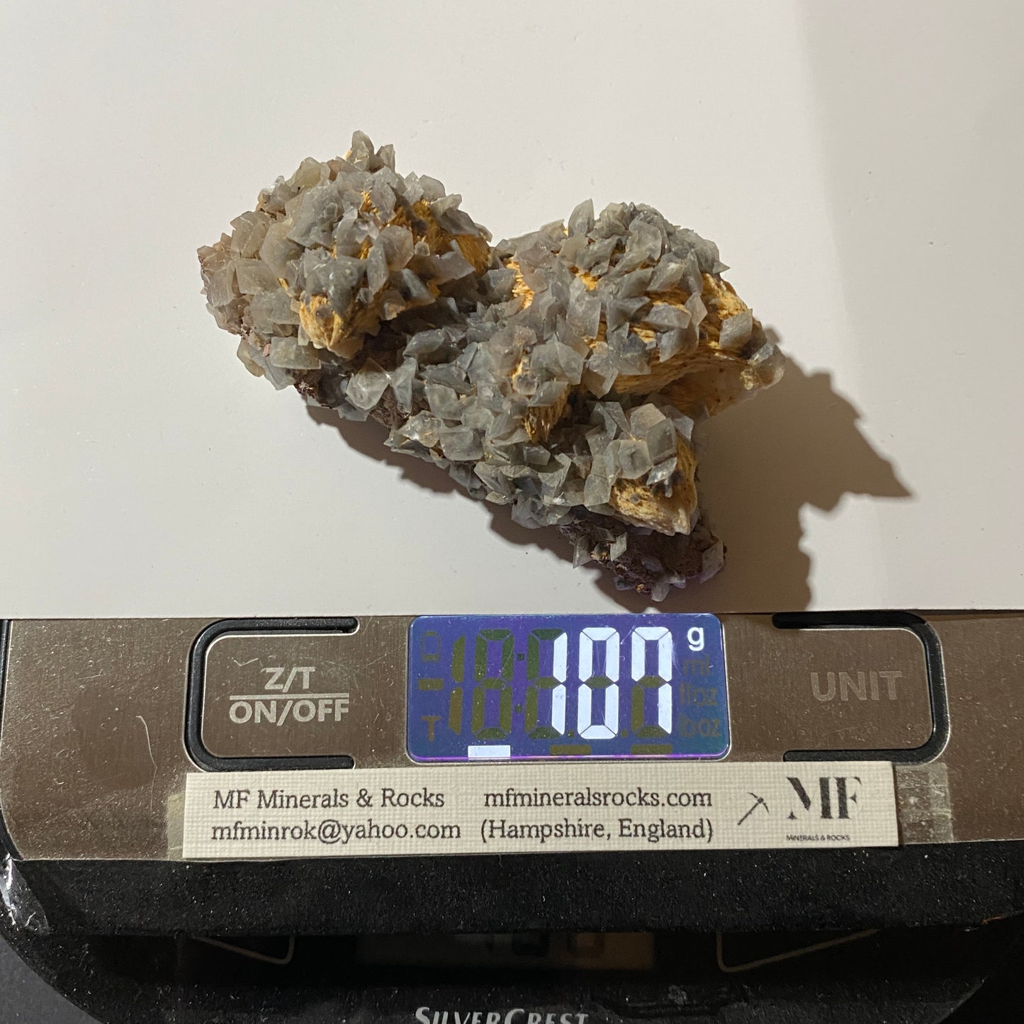 BARYTE/CALCITE : MACHEN QUARRY,CAERPHILLY, WALES. 107g MF4688