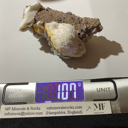 BARYTE/CALCITE : MACHEN QUARRY,CAERPHILLY, WALES. 107g MF4688