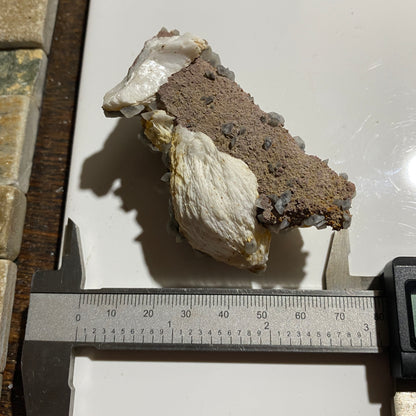 BARYTE/CALCITE : MACHEN QUARRY,CAERPHILLY, WALES. 107g MF4688