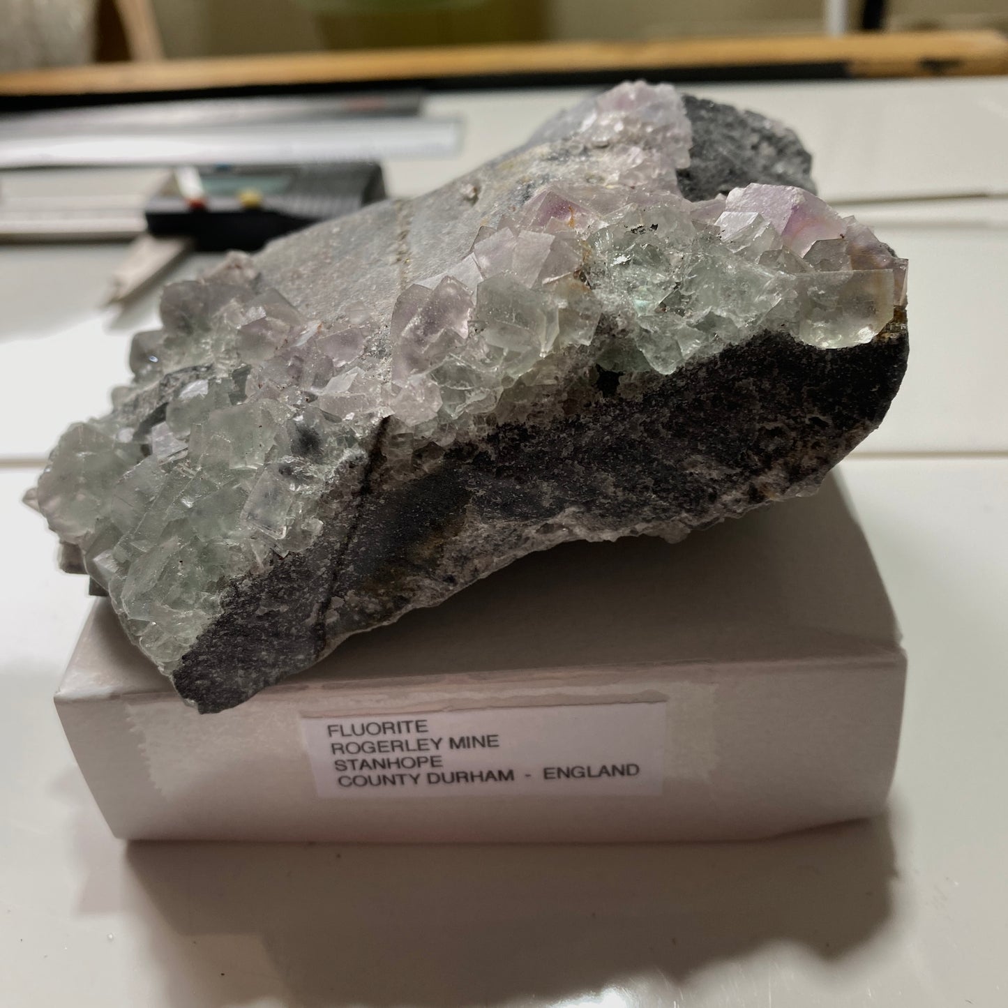 FLUORITE - ROGERLEY MINE, STANHOPE, COUNTY DURHAM, ENGLAND 471g MF4254