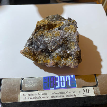 FLUORITE [ETC] : ALLENHEADS MINE, ALLENDALE, NORTHUMBERLAND, ENGLAND 307g MF4673