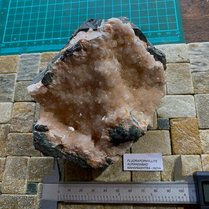 FLUORAPOPHYLLITE - AURANGABAD, MAHARASHTRA, INDIA. 757g MF662