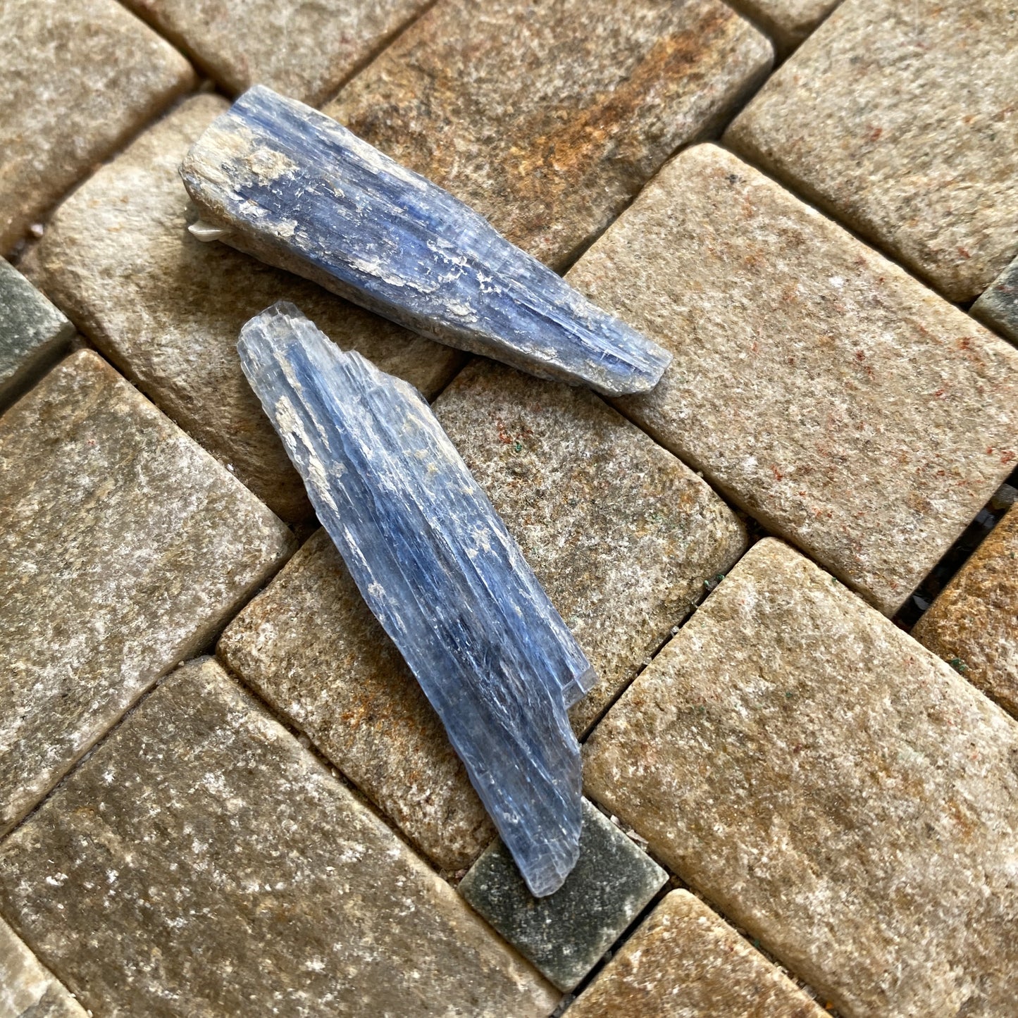 KYANITE CRYSTAL SPECIMENS x 2  - JAJARKOT, NEPAL. 6g MF3658