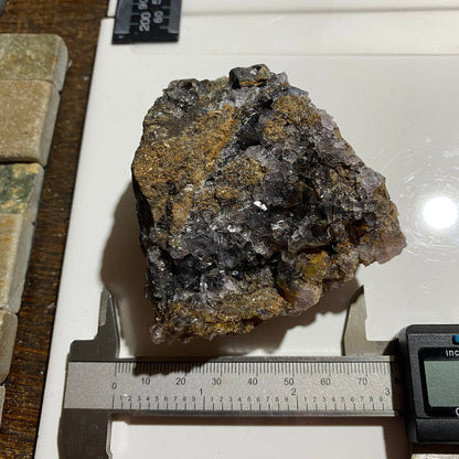 FLUORITE [ETC] : ALLENHEADS MINE, ALLENDALE, NORTHUMBERLAND, ENGLAND 307g MF4673