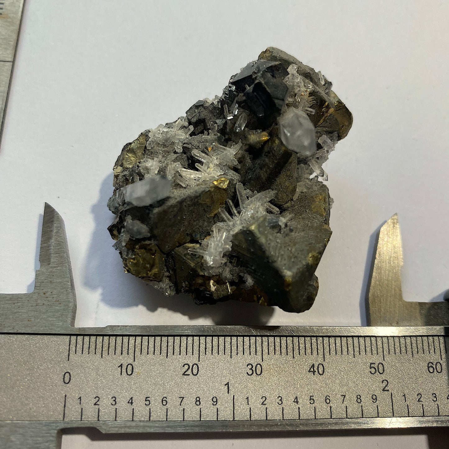 SPHALÉRITE/QUARTZ/CHALCOPYRITE/PYRITE DU PÉROU 48g MF621
