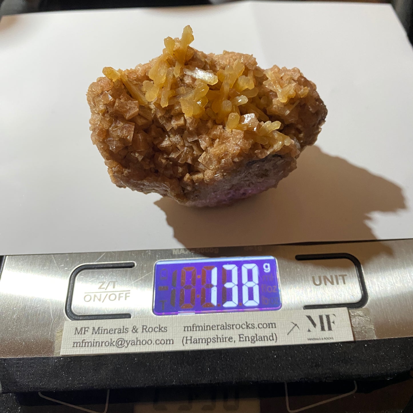 STILBITE/CHABAZITE : WASSONS BLUFF, NOVA SCOTIA, CANADA. 138g MF4687