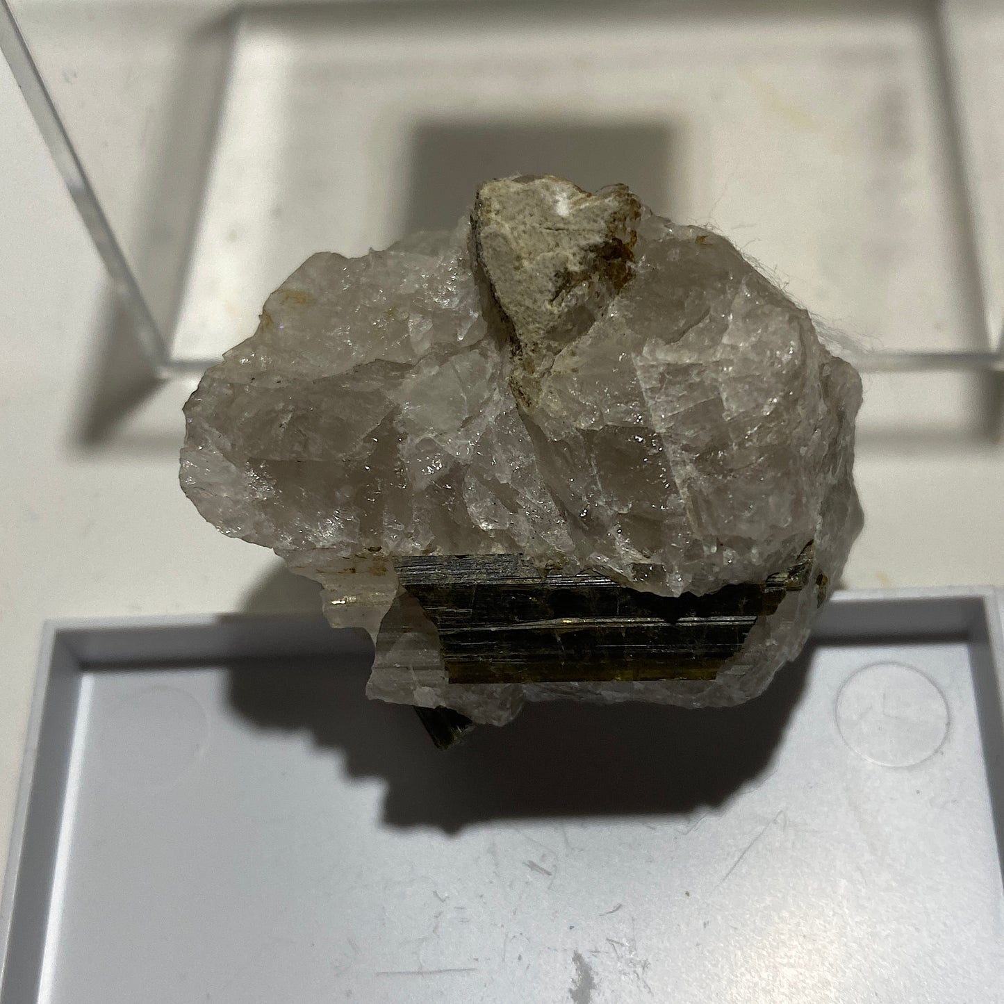 EPIDOTE IN QUARTZ - LIDKOPING, VASTRA GOTALAND, GILLSTAD, SWEDEN