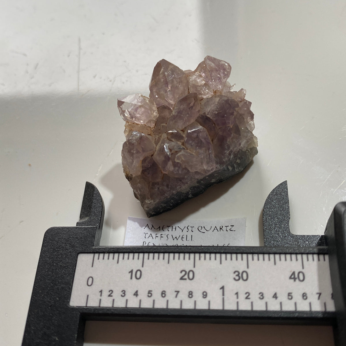 AMETHYST QUARTZ : TAFF'S WELL QUARRY, PENTYRCH, WALES  19g. MF5367