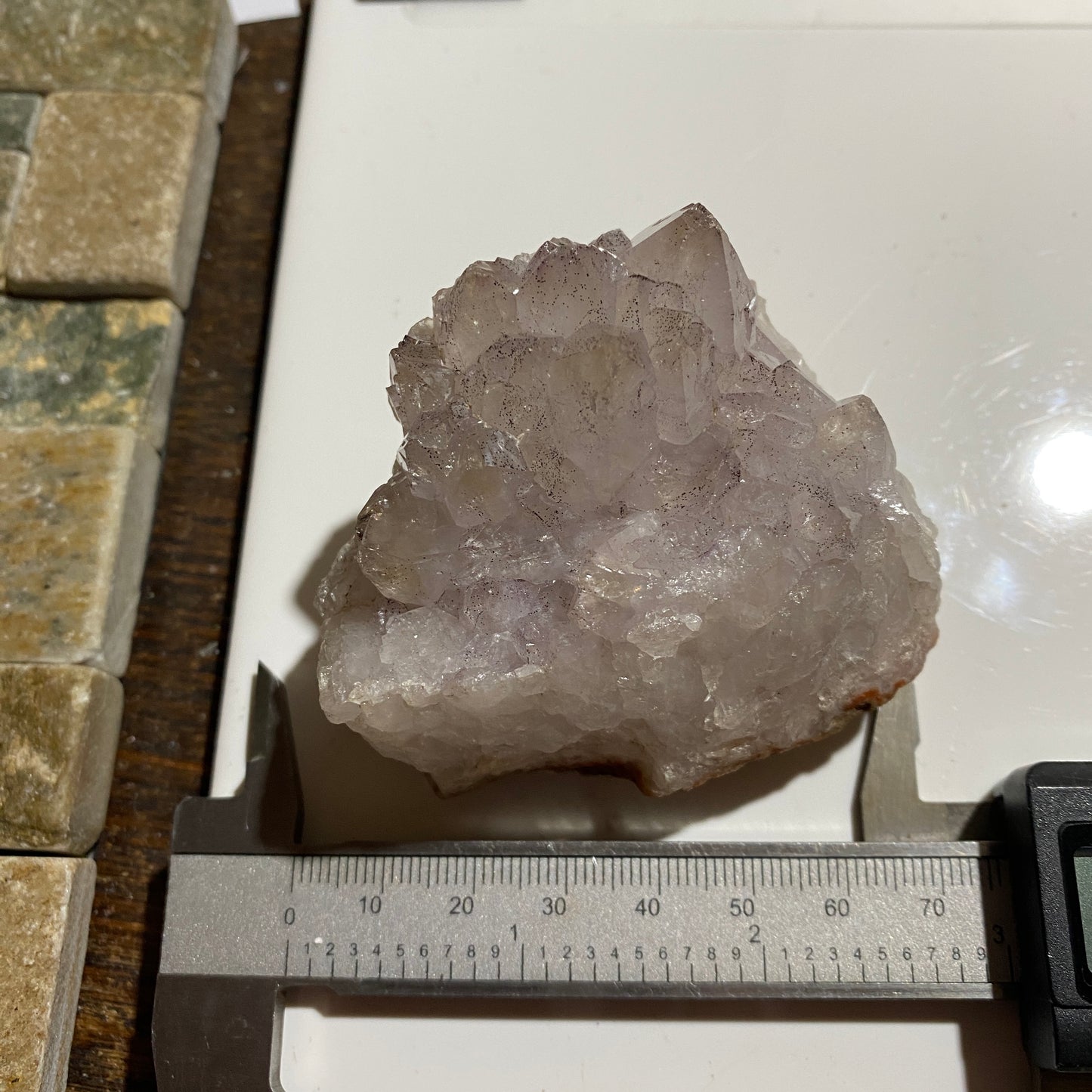 QUARTZ [PALE AMETHYST] : SOLWEZI, N.W. PROVINCE, ZAMBIA 179g. MF4671
