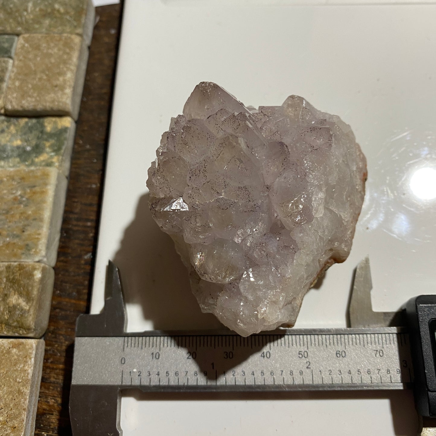 QUARTZ [PALE AMETHYST] : SOLWEZI, N.W. PROVINCE, ZAMBIA 179g. MF4671