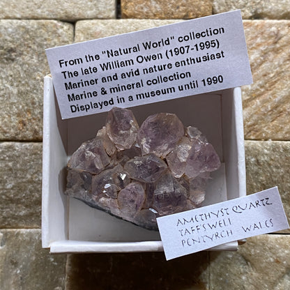 AMETHYST QUARTZ : TAFF'S WELL QUARRY, PENTYRCH, WALES  19g. MF5367