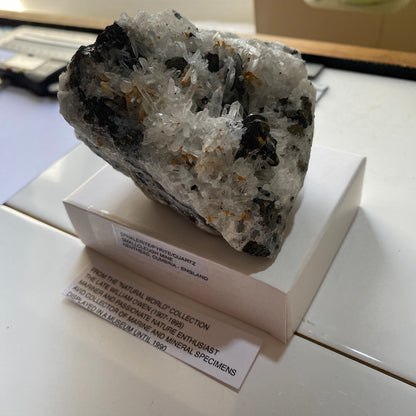 QUARTZ/SPHALERITE/PYRITE FROM SMALLCLEUGH MINE, CUMBRIA 533g MF607