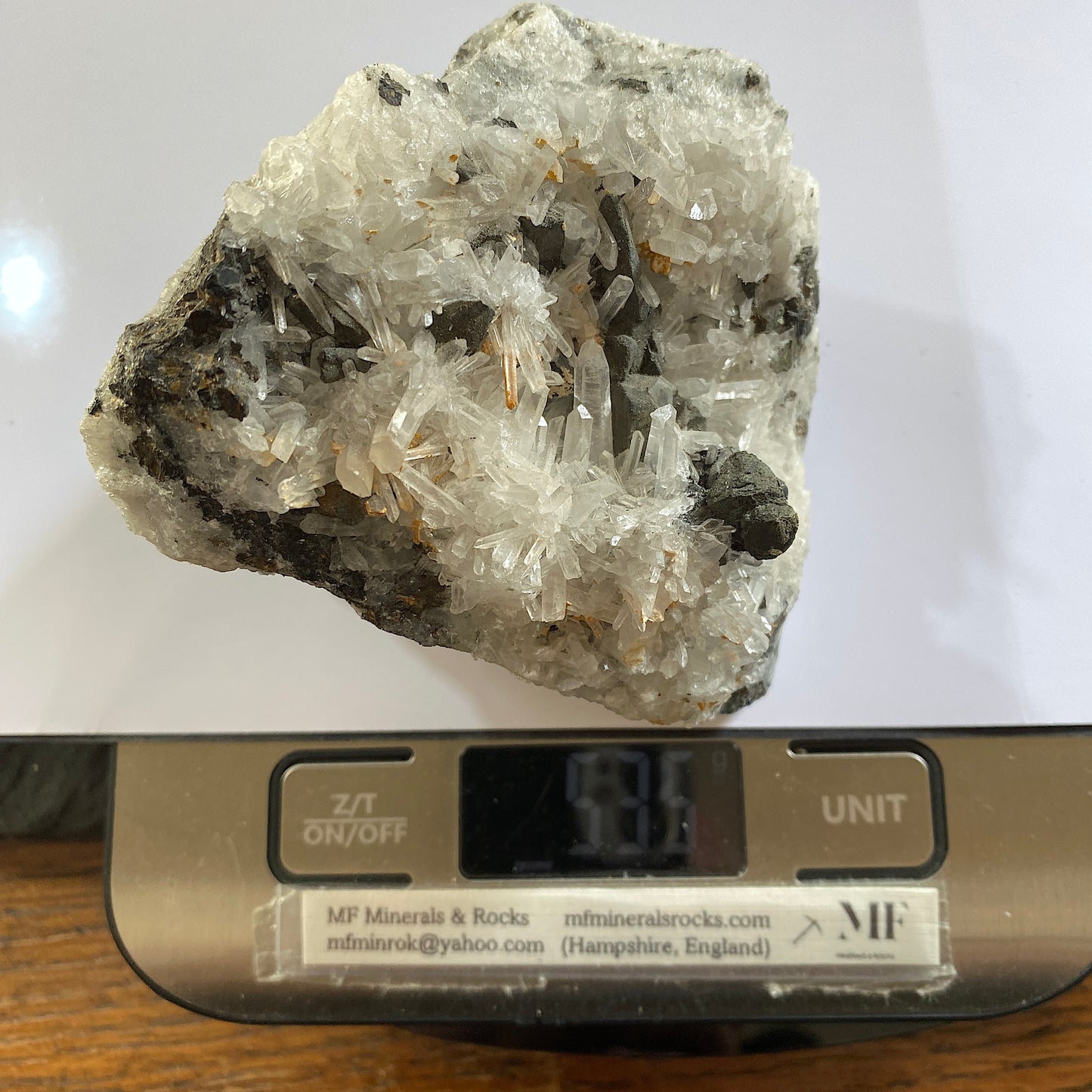 QUARTZ/SPHALERITE/PYRITE FROM SMALLCLEUGH MINE, CUMBRIA 533g MF607