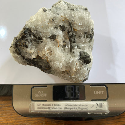 QUARTZ/SPHALERITE/PYRITE FROM SMALLCLEUGH MINE, CUMBRIA 533g MF607