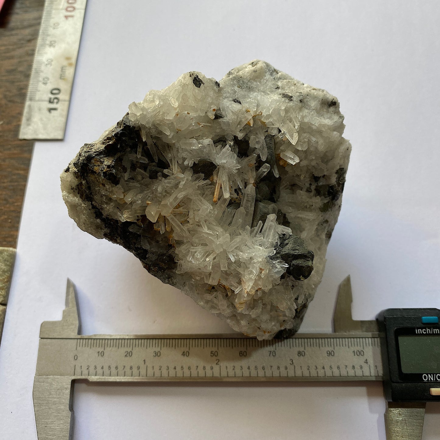 QUARTZ/SPHALERITE/PYRITE FROM SMALLCLEUGH MINE, CUMBRIA 533g MF607